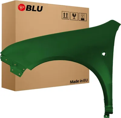 Image de BLU Aile Compatible avec Skoda Fabia I (6Y) 9570 Gauche Grün NaturGrün Metallisch | 1999-2007 | Avant | Peint| Prêt à Monter | Galvanisé