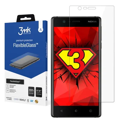Produktbild von 3mk Display Hybridglas FlexibleGlass für Nokia 3 0,3mm 7H