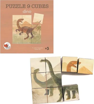 Image de Puzzle de cubes dinosaures, Egmont Toys