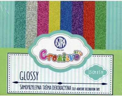 Zdjęcie produktu dla Taśma Dekoracyjna Brokatowa Błyszcząca 1.5cm x 5m