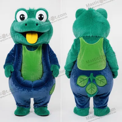 Produktbild von Samtblauer MASTICOT Cartoon-Frosch-Maskottchen
