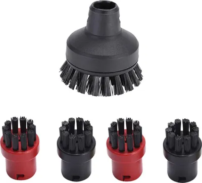Produktbild von Dampfbürsten-Set mit großer und kleiner Rundbürste, Zubehörkombination für Kärcher SC-Serie