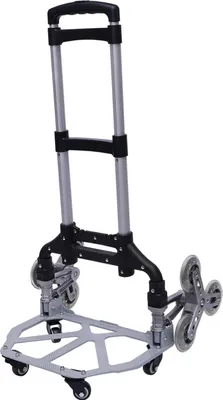 Immagine prodotto di Carrello manuale per scale, portata 75 kg, design pieghevole, nero