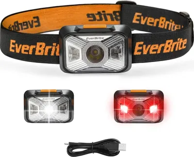 Immagine prodotto di EVERBRITE Lampada frontale a LED - 200 lumen e ricarica USB