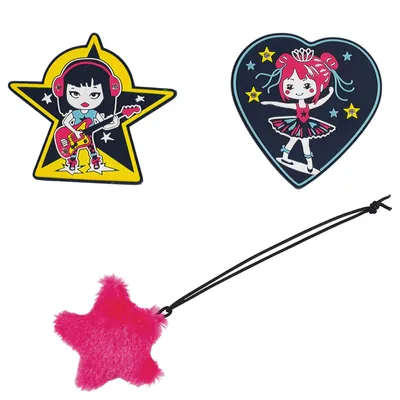 Produktbild von DerDieDas Wechselbuttons 3-TLG. NEON STAR