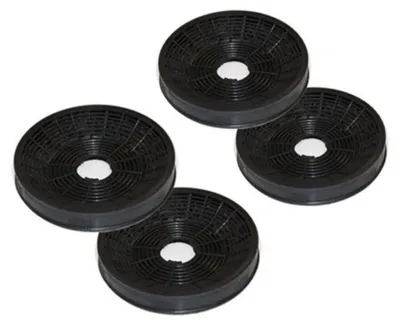 Produktbild von 4 Aktivkohlefilter ( 2 Paar ) für Silverline AF 100 Zubehör Dunstabzugshaube Umluftbetrieb