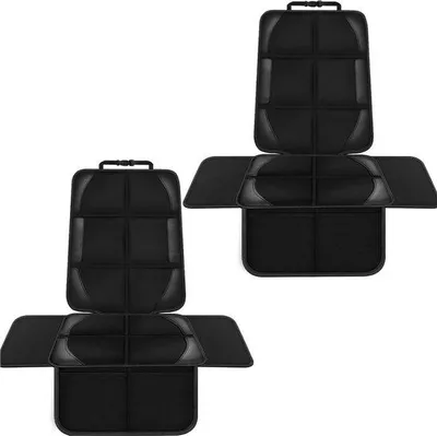 Produktbild von Famanu Autositzschutz Set von 2 - Dick gepolstert, wasserabweisend, rutschfeste Rückseite, schwarz
