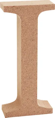 Produktbild von VBS MDF Buchstaben 8 cm hoch 1.5 cm stark ideal für Bastelprojekte Buchstabe "I"