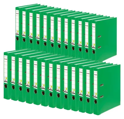 Produktbild von Falken 25x PP-Color-Ordner A4 Rücken 50mm + Einsteckschild Hellgrün 11286804F