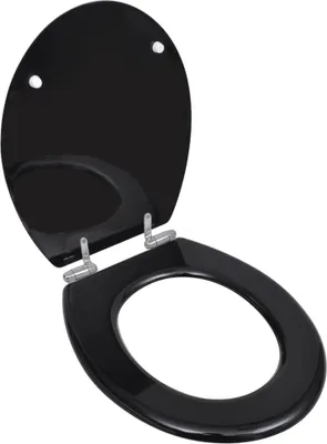Immagine prodotto di Vidaxl Toilettensitz Soft-close-einfache Design MDF Schwarz