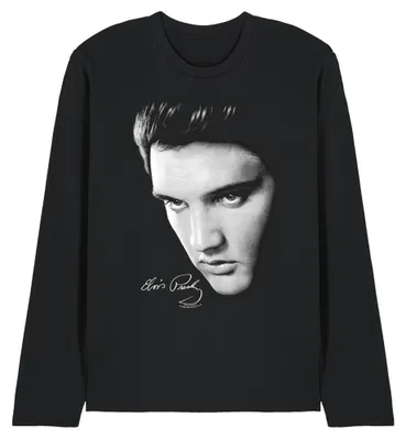 Immagine prodotto di Elvis Presley - Maglietta unisex uomo/donna, maniche lunghe TV33238 (M) (Nero)