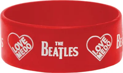Obrázok produktu pre The Beatles - silikónový náramok "Love Me Do" RO6885 (jedna veľkosť) (červená)