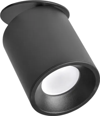 Immagine prodotto di Lampada da incasso orientabile GU10 nera HARON 314192 Polux