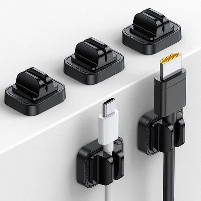 Productafbeelding van Famanu kabelklemset, 5 stuks, met verstelbaar veermechanisme, voor kabelorganisatie