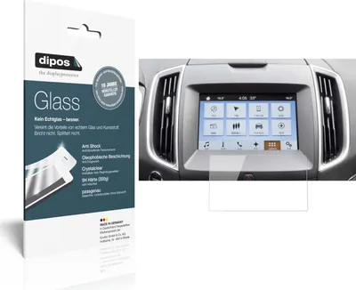 Produktbild von 1x Schutzfolie für Ford Ranger Wildtrak Navigation Sync3 - Anti-Shock 9H Folie dipos Glass Kunststoffglas