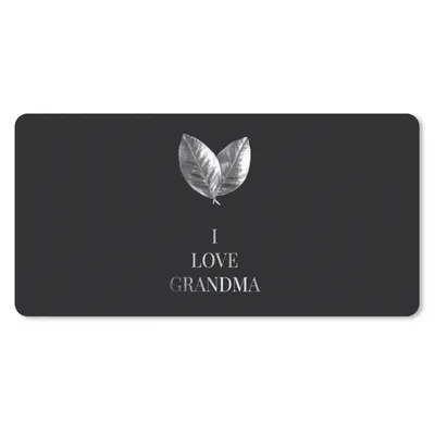 Produktbild von MuchoWow® Mauspad Mousepad Oma - Liebe Oma - Ich liebe dich - Muttertag - schwarz-weiß 60x30 cm - Mousepads - Maus Mat - Pad - Mausunterlage - Nachhaltig