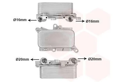 Produktbild von VAN WEZEL Ölkühler Automatikgetriebe 03013719 für VW Touareg (7P5, 7P6)
