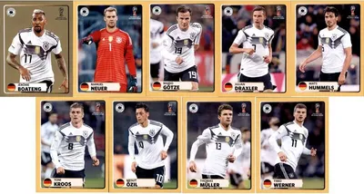 Image de WM2018 - Autocollants spéciaux McDonalds - Série complète (M1-M9)