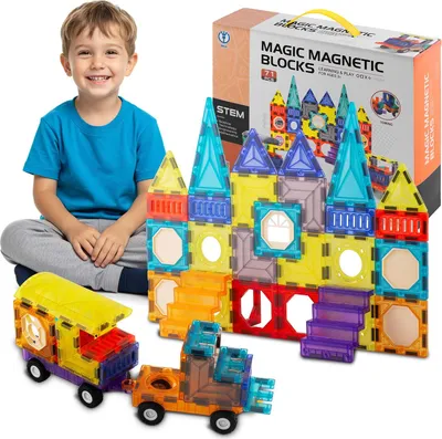 Obrázok produktu pre Vzdelávacie stavebné magnetické bloky 71 ks RK-782 Ricokids