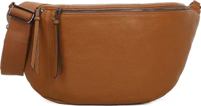 Produktbild von Umhängetasche Bauchtasche (8002)  XXL Hüfttasche Kunstleder Italy-Design BROWN