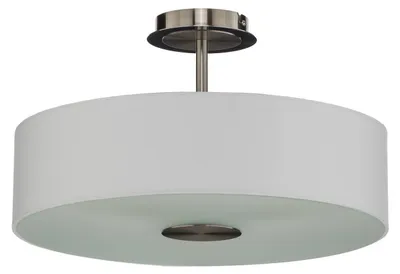 Produktbild von Lindby Deckenleuchte Josia, weiß, Stoff, Ø 47 cm, E27