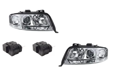 Produktbild von Johns, Scheinwerfer passend für Audi A6 4B 08/2001-01/05 Set Links Rechts m. Stellmotor 6Y0941295 4B0941003BJ 4B0941004BJ
