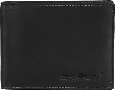 Zdjęcie produktu dla Greenburry portfel VINTAGE BLACK RFID męski czarny skórzany portfel 1705A-RFID-20