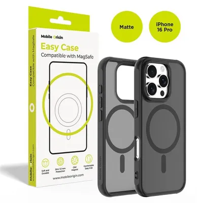Image de Étui hybride Magsafe Mobile Origin, noir mat - iPhone 16 Pro