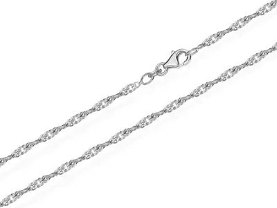 Produktbild von Echte 925er Sterlingsilber Singapur Kette Gedreht 40cm 1,50mm 2g 5675