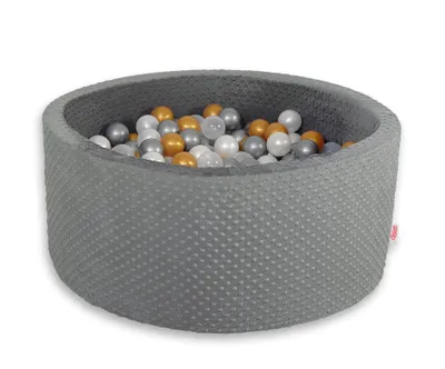 Immagine prodotto di H-40 cm piscina a secco in minky con 200 palline - grigio scuro