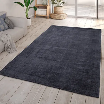 Produktbild von TT Home Wohnzimmer Teppich Handgeknüpft Kurzflor Unifarbenes Design Modern Skandinavisch Größe 120x170 cm