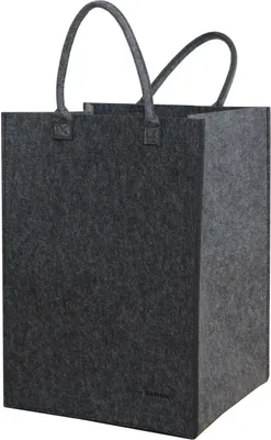 Produktbild von 100L Filz Wäschesammler 43x38x60cm XL Universal-Filz-Tasche Faltbarer Wäschekorb