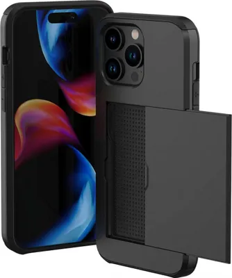 Zdjęcie produktu dla imoshion Etui z uchwytem na kartę do Apple iPhone 15 Pro Max - Czarny