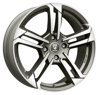 Productafbeelding van litá velg MOMO Twist, 7,5x18 inch, 5x114,3 steek, ET 45, mat grafiet, gepolijst