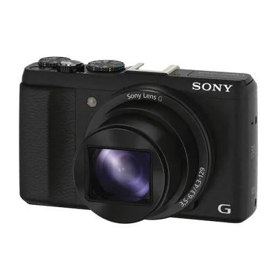 Produktbild von Sony HX60V Kompaktkamera mit optischem 30fach-Zoom, 20,4 MP, 5184 x 3456 Pixel, CMOS, 30x, Full HD, Schwarz