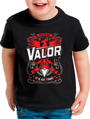 Produktbild von BaumwolleCloud Let's Go Valor Kinder T-Shirt monster game online
