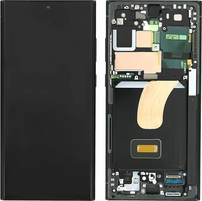Produktbild von Original Display für Samsung Galaxy S23 Ultra Grau LCD + Rahmen GH82-30466E