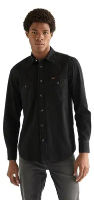 Immagine prodotto di Camicia western Wrangler, modello Rinse Black, 112378427, taglia L
