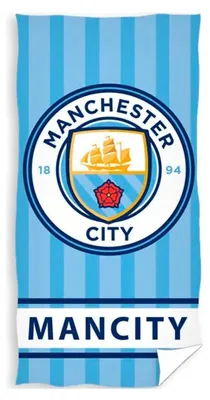 Produktbild von Manchester City Strandlaken Blau – 75 x 150 cm – 100% Baumwolle