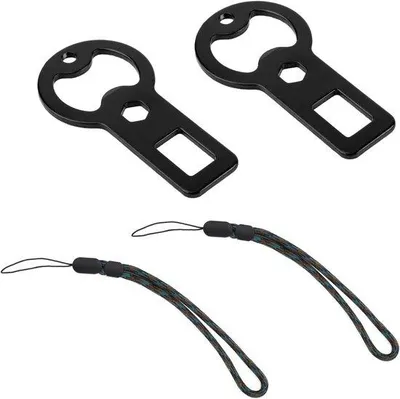 Image de Ouvre-bouteilles en métal, lot de 2, porte-clés, à utiliser à la maison, comme cadeau pour les amateurs de bière, dans les restaurants et les bars.