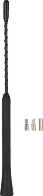 Imagen del producto de Antena universal para coche, radio, sistema de audio para automóvil. Antena flexible con mástil en espiral para una mejor recepción, compatible con conectores de 4 mm, 5 mm y 6 mm