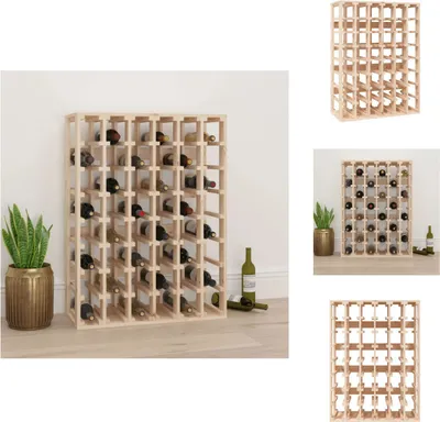 Produktbild von vidaXL Weinregal 70x33x94 cm Massivholz Kiefer -  Weinregale