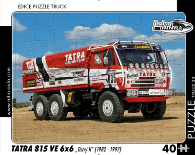 Obrázok produktu pre Puzzle TRUCK 33 - Tatra 815 VE 6x6 "Ostrý-II" (1982 - 1997) - 40 dielikov