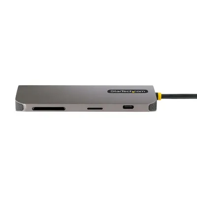 Image de StarTech.com Adaptateur USB C multiport, port HDMI 4K 60Hz, hub USB-A 5Gbit/s, USB C vers HDMI, 100W PD, GbE, SD/MicroSD, câble 30cm, adaptateur de voyage, station d'accueil Thunderbolt 3 (115B-USBC-MULTIPORT) - Station d'accueil - USB-C / Thunderbolt 3 / Thunderbolt