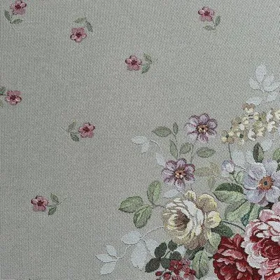 Produktbild von Tischdecke Jacquard Blumenmuster 165 cm Gewebt