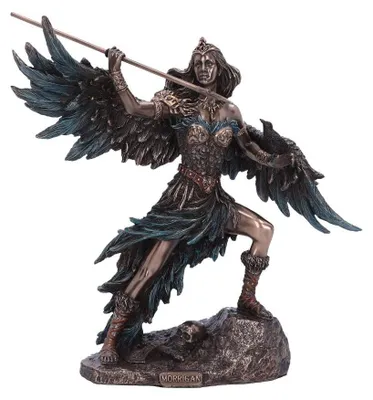 Morrigan Phantom Queen Figur 22cm, bronzefarben, Harz