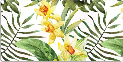 Produktbild von Schreibtischmatte Tischunterlage 120x60 cm Mauspad - Exotisches Blatt
