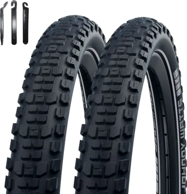 Produktbild von 2 x Schwalbe Johnny Watts Performance DD GreenGuard 29" Schwarz mit Reflex 60-622 (29 x 2,35) inkl. Reifenheber