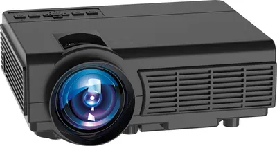 Zdjęcie produktu dla Przenośny projektor LCD, 1080P, projektor kina domowego z WLAN/BT i pilotem, mały projektor wideo, kompatybilny z iOS/Android
