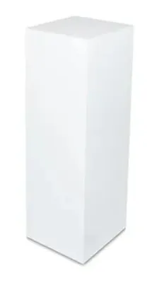 Produktbild von STEMA Seyfried Dekoratívny stĺp, stĺp na rastliny, stĺp na kvety - 100x33x33cm - Matná biela